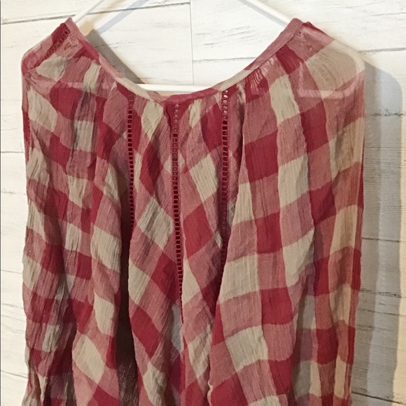 Free people flowy checkered top small - Picture 8 of 8